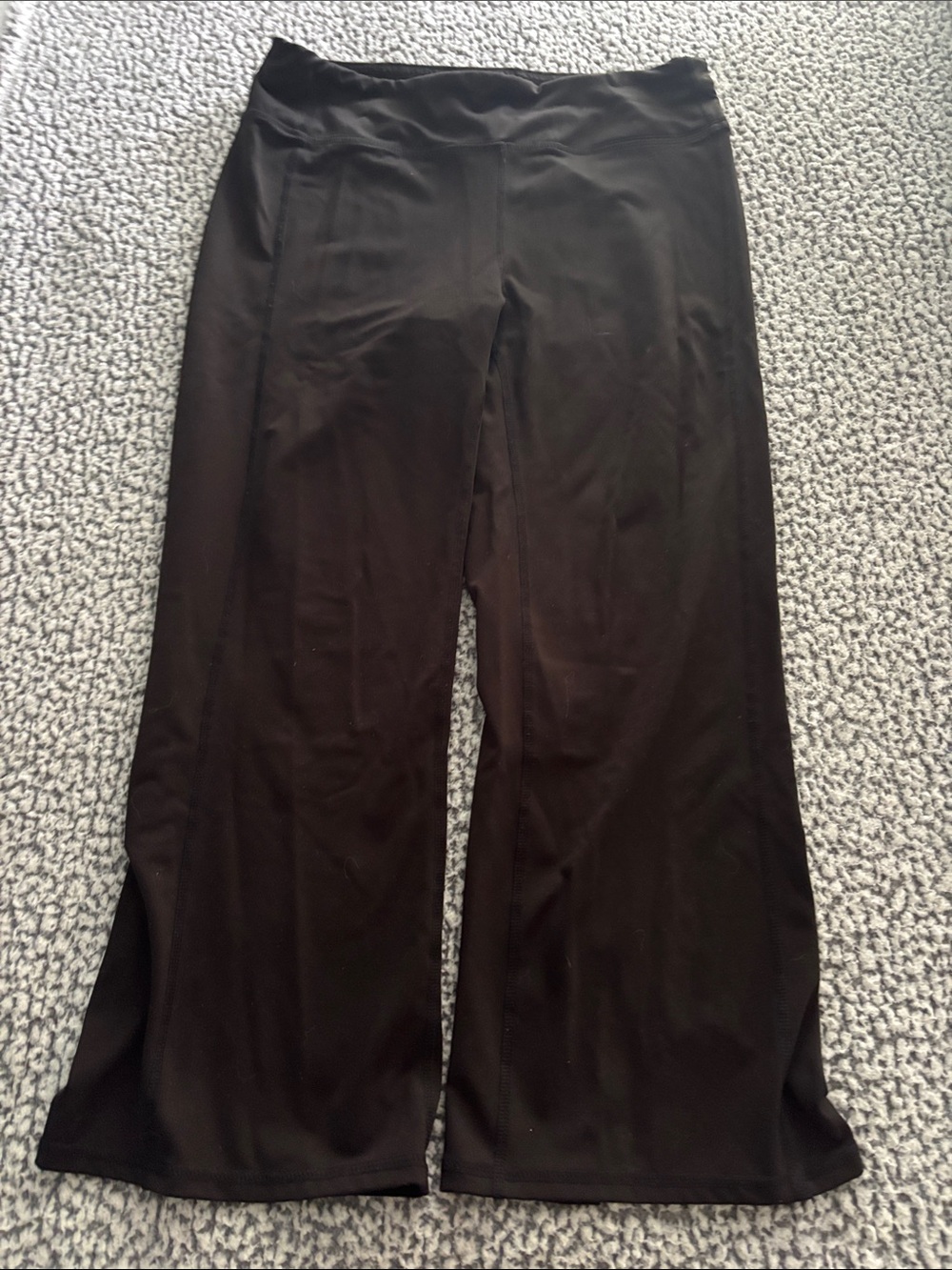 GAIAM Black Wide-Leg Pull-On Yoga Pants